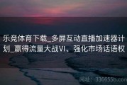 乐竞体育下载_多屏互动直播加速器计划_赢得流量大战Ⅵ、强化市场话语权