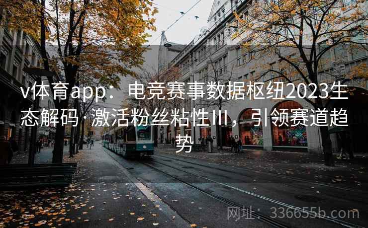 v体育app：电竞赛事数据枢纽2023生态解码·激活粉丝粘性Ⅲ，引领赛道趋势
