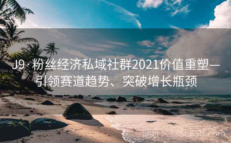 J9·粉丝经济私域社群2021价值重塑—引领赛道趋势、突破增长瓶颈