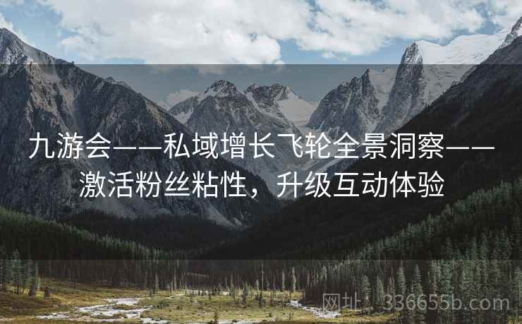 九游会——私域增长飞轮全景洞察——激活粉丝粘性，升级互动体验